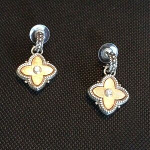 Brighton Gold and Silver Floral Earrings